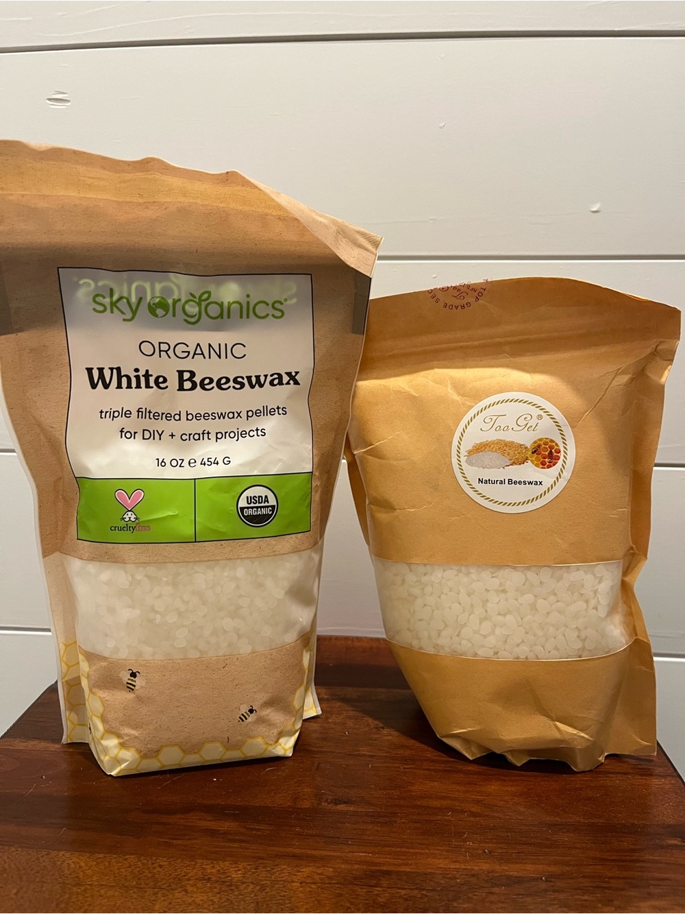 Organic White Beeswax Pellets - White New